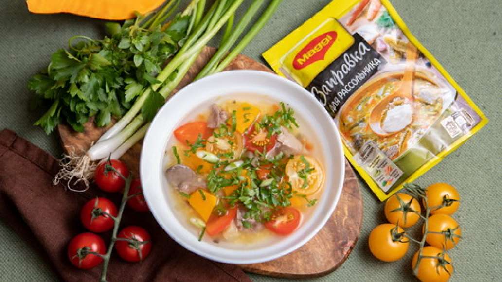 Шаг 3 - Рассольник с куриной печенью и тыквой