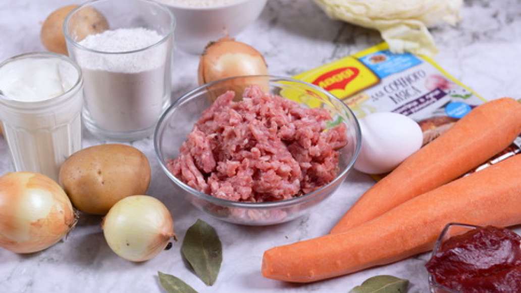 Шаг 1 - Ленивые голубцы с картошкой