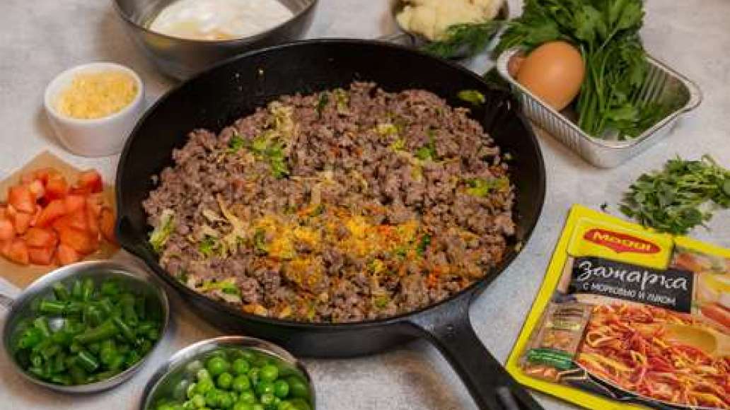 Шаг 2 - Запеканка с фаршем и овощами