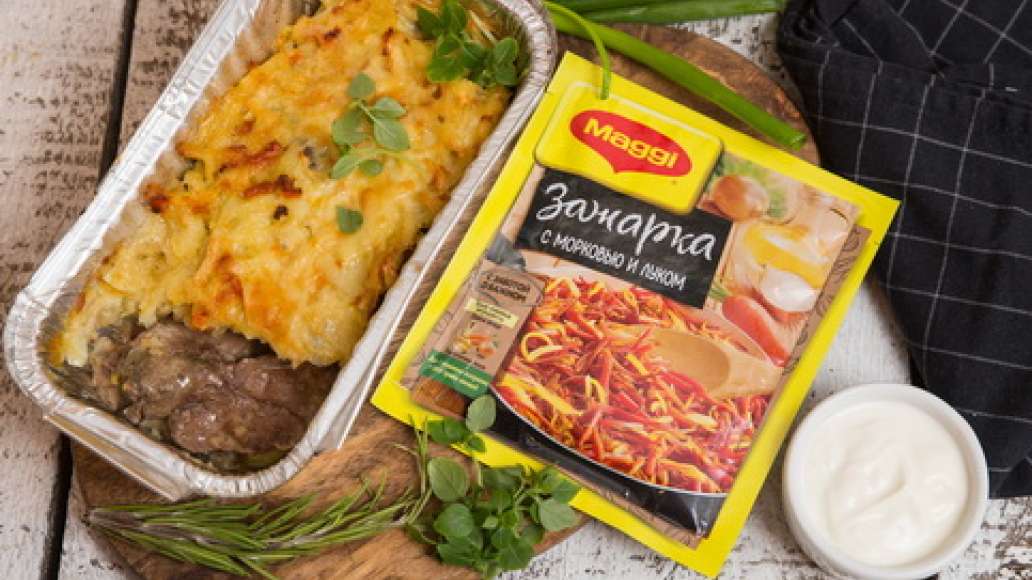 Шаг 4 - Запеканка из куриной печенки