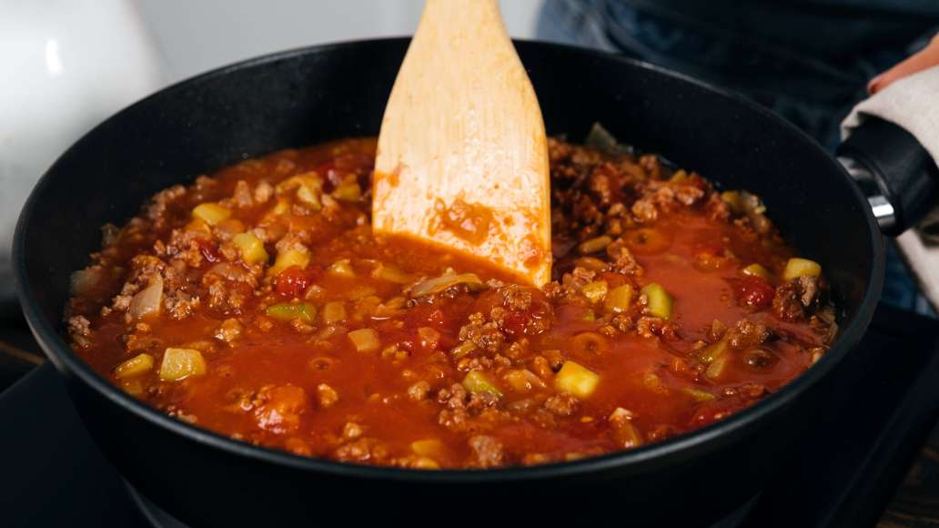 Шаг 3 - Румяная лазанья с начинкой из мясного фарша и баклажанов