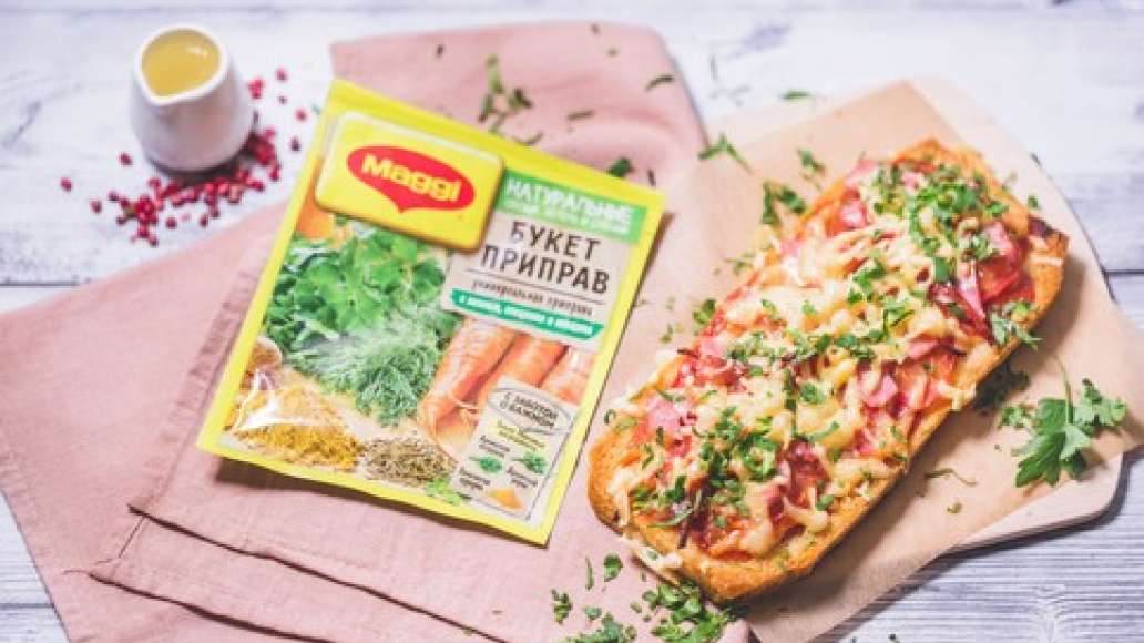 Шаг 4 - Пицца на лепешке из батона мясная