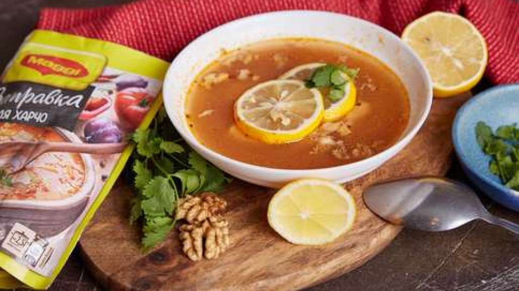 Шаг 4 - Харчо с лимоном, кабачком и индейкой