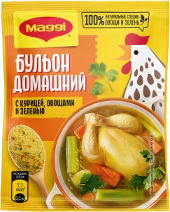 MAGGI® Бульон Домашний с курицей, овощами и зеленью