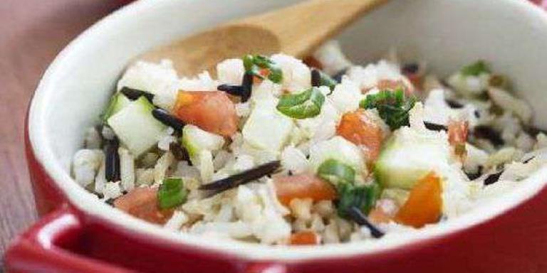 Лёгкий овощной салат из риса - рецепт приготовления с фото от Maggi.ru