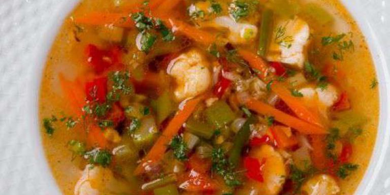 Куриный суп с болгарским перцем и томатами, пошаговый рецепт с фото