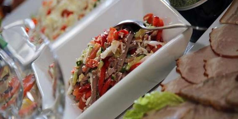 Салат с языком и болгарским перцем - рецепт приготовления с фото от Maggi.ru