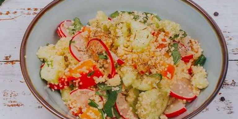 Магрибский салат с кускусом, редиской и рукколой - рецепт приготовления с фото от Maggi.ru