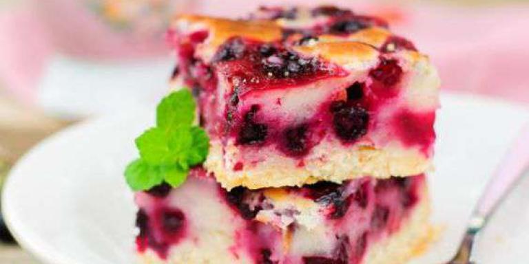 Творожноягодный пирог — рецепт с фото от Maggi.ru