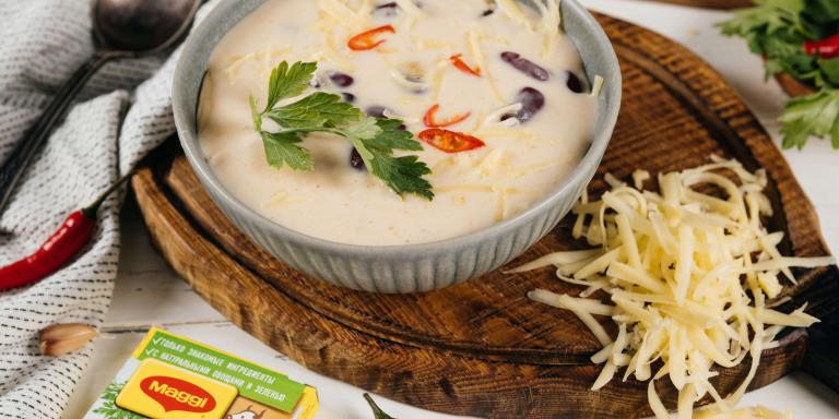 Суп с чеддером и фасолью - рецепт приготовления с фото от Maggi.ru