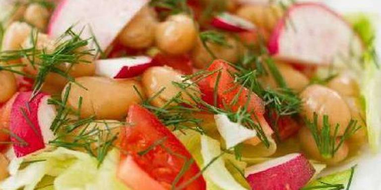 Салат из красной фасоли и редиса - рецепт приготовления с фото от Maggi.ru