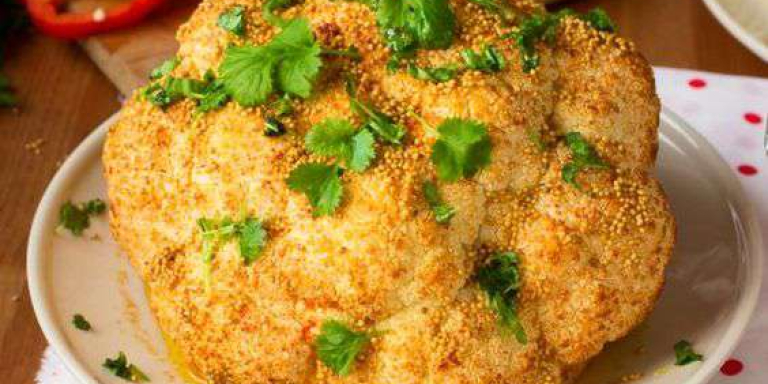 Цветная капуста, запеченная целиком - рецепт приготовления с фото от Maggi.ru