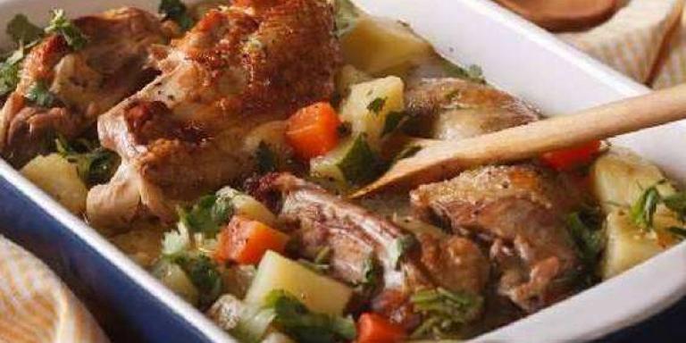 Рецепт рагу с курицей и овощами — рагу из курицы с картошкой и овощами