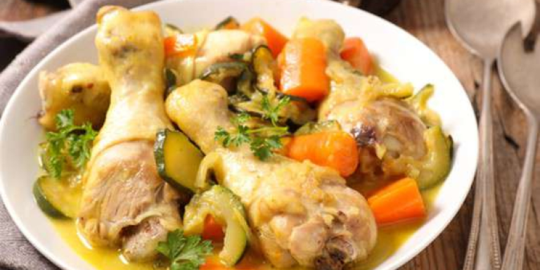 Сочная курица с овощами, запеченная в банке - рецепт с фото от Магги