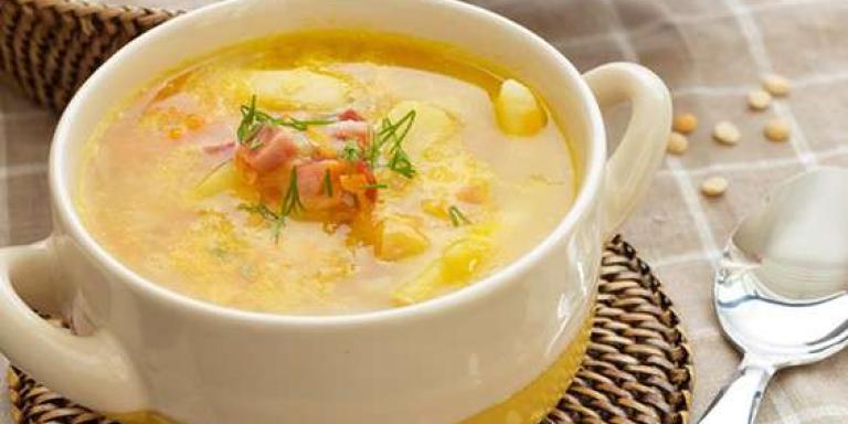 Гороховый суп с копчеными крылышками - рецепт приготовления с фото от Maggi.ru