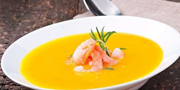 Суп из тыквы с креветками - рецепт приготовления с фото от Maggi.ru