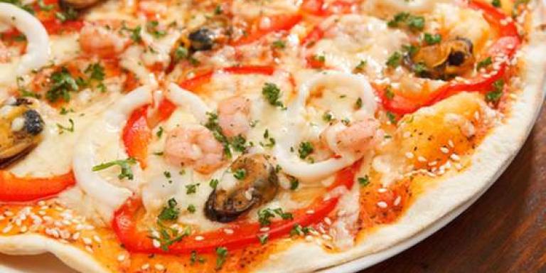Пицца с замороженными морепродуктами - рецепт приготовления с фото от Maggi.ru