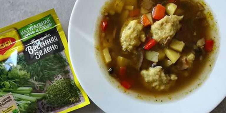Овощной суп с клецками - рецепт приготовления с фото от Maggi.ru