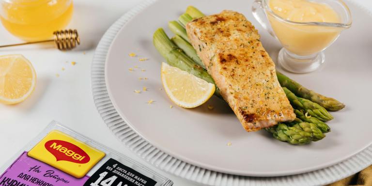 Филе красной рыбы с лимонным соусом - рецепт приготовления с фото от Maggi.ru