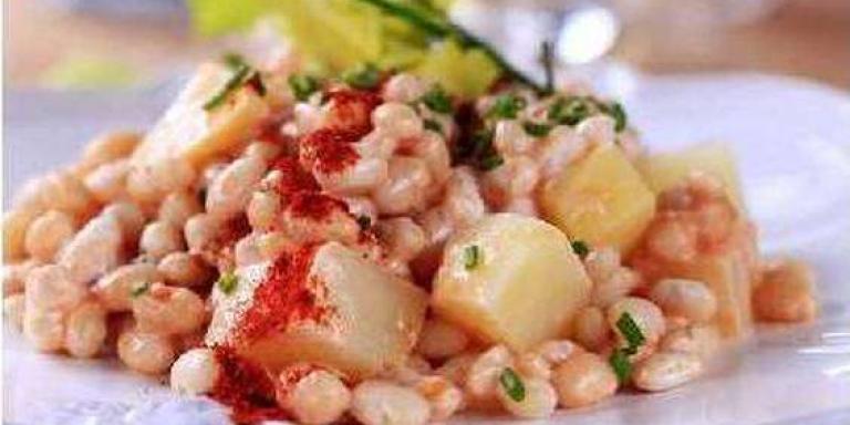 Салат с печеным картофелем и белой фасолью - рецепт с фото от Магги