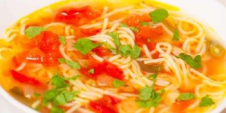 Суп-лапша с помидорами - рецепт приготовления с фото от Maggi.ru