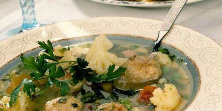 Овощной суп с фрикадельками - рецепт приготовления с фото от Maggi.ru