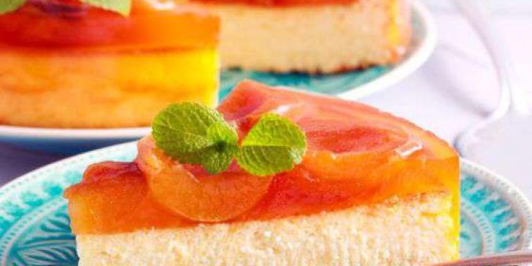 Чизкейк с консервированными персиками - рецепт с фото от Maggi.ru