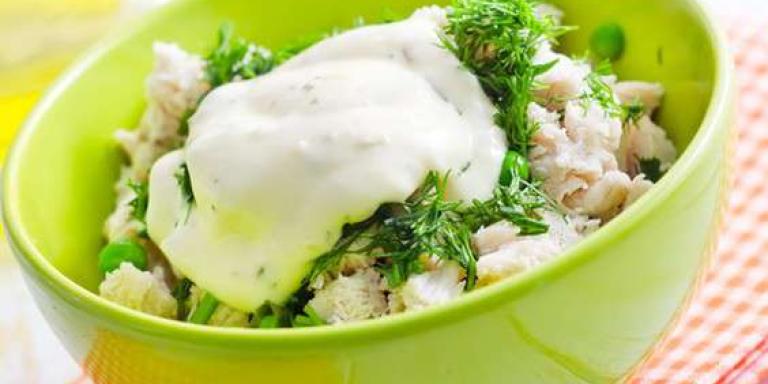 Салат с копченой курицей и кукурузой - рецепт приготовления с фото от Maggi.ru