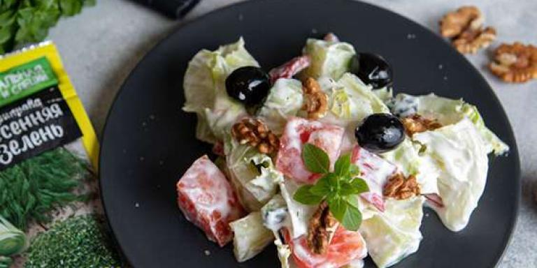 Салат с грецким орехом - рецепт приготовления с фото от Maggi.ru
